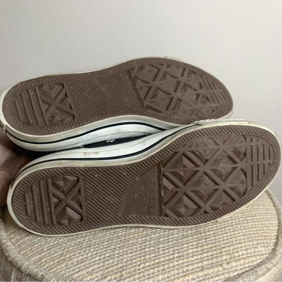 Converse All Star Chuck Taylor Andover Fold Over Cuff  Black Fleece Shoes 6.5 - Picture 5 of 11